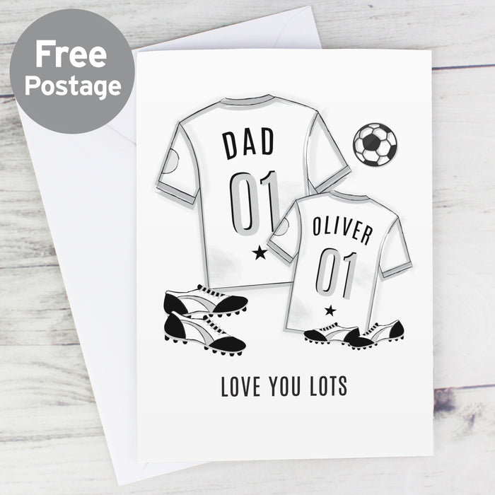 Personalised Football Mini Me Card - The Gift Cabin UK