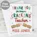 Personalised Cracking Teacher Card - The Gift Cabin UK