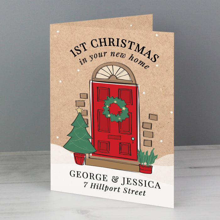 Personalised 1st Christmas In Your New Home Card - The Gift Cabin UK