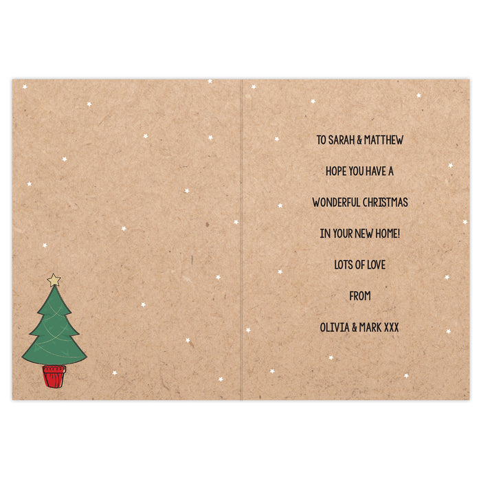 Personalised 1st Christmas In Your New Home Card - The Gift Cabin UK