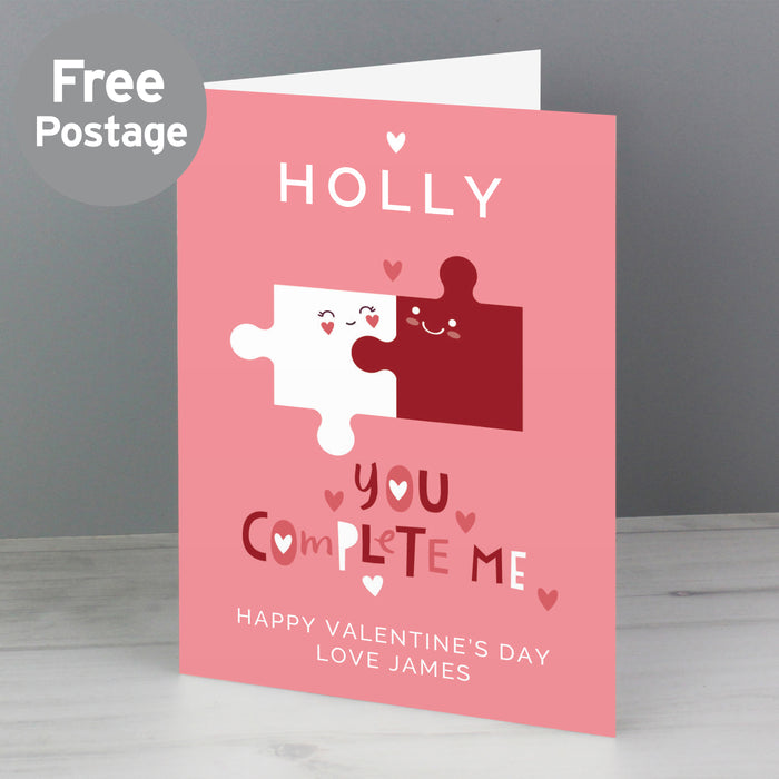 Personalised You Complete Me Card - The Gift Cabin UK