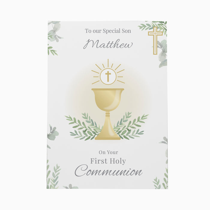 Personalised First Holy Communion Card - The Gift Cabin UK