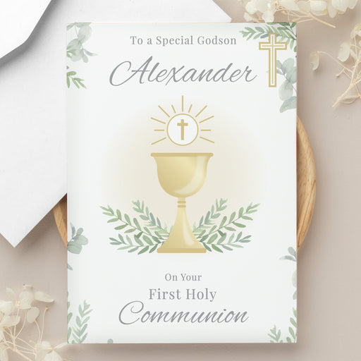 Personalised First Holy Communion Card - The Gift Cabin UK