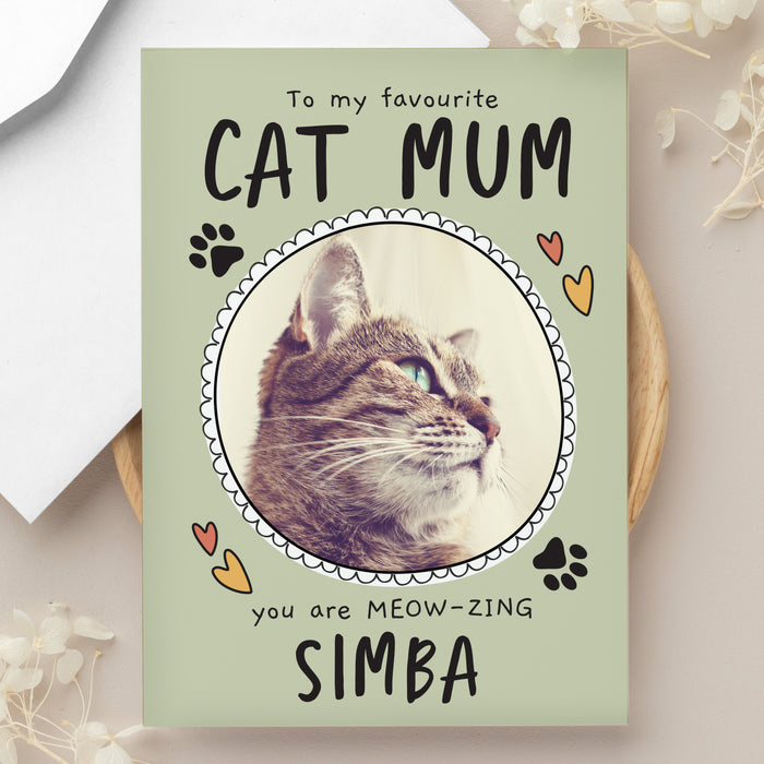 Personalised From the Cat Photo Upload Card - The Gift Cabin UK