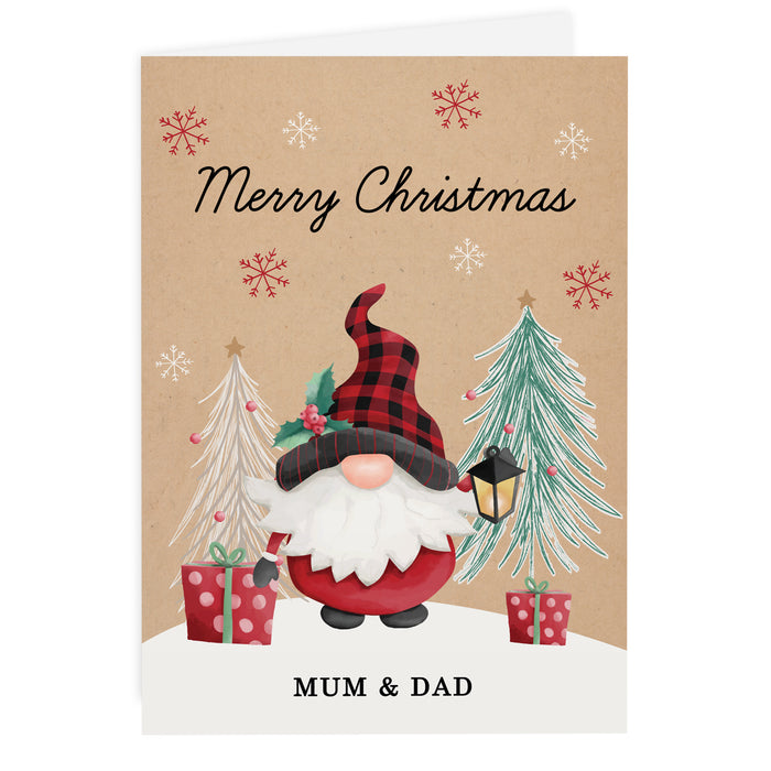 Personalised Gonk Christmas Card - The Gift Cabin UK