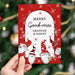 Personalised Red Gonks Christmas Card - The Gift Cabin UK