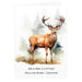 Personalised Watercolour Stag Greetings Card - The Gift Cabin UK