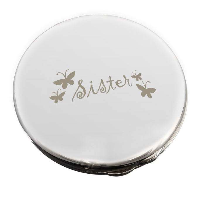 Sister Round Compact Mirror