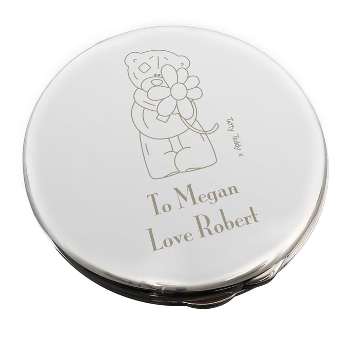 Personalised Me to You Flower Compact Mirror - The Gift Cabin UK