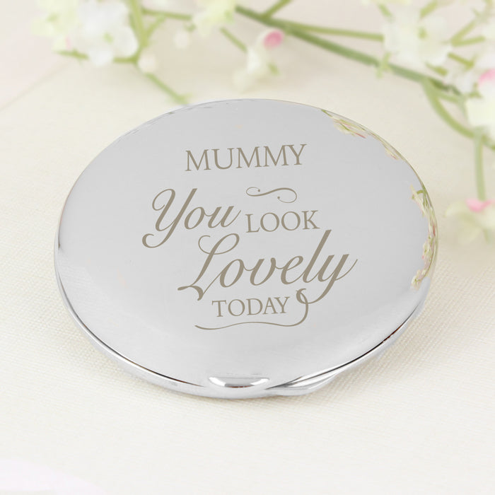 Personalised You Look Lovely Compact Mirror