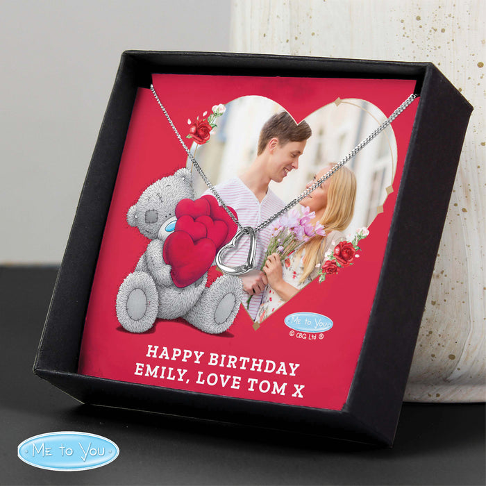 Personalised Me To You Photo Upload Heart Necklace and Box - The Gift Cabin UK