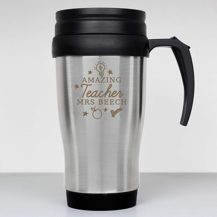 Personalised Amazing Teacher Travel Mug - The Gift Cabin UK