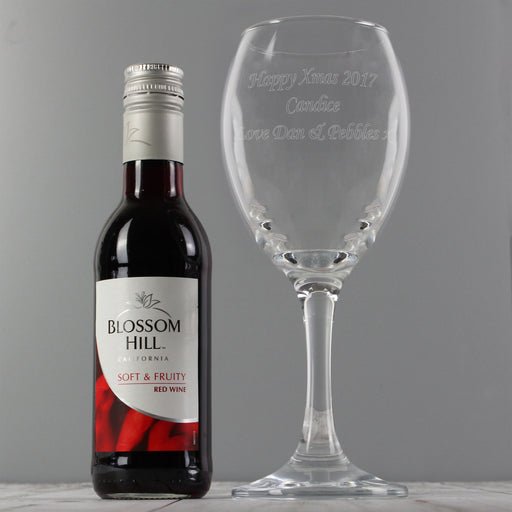 Personalised Red Wine & Wine Glass Set - The Gift Cabin UK