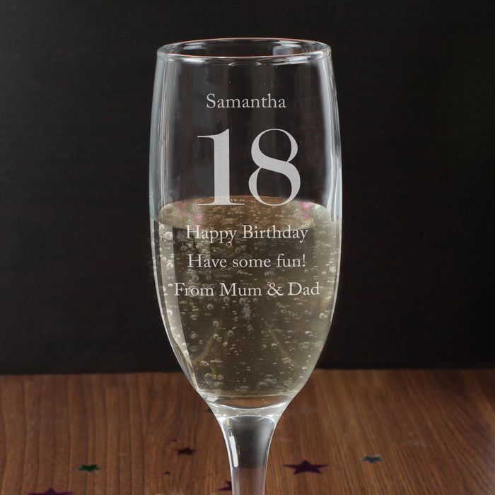 Personalised Birthday Big Age Flute