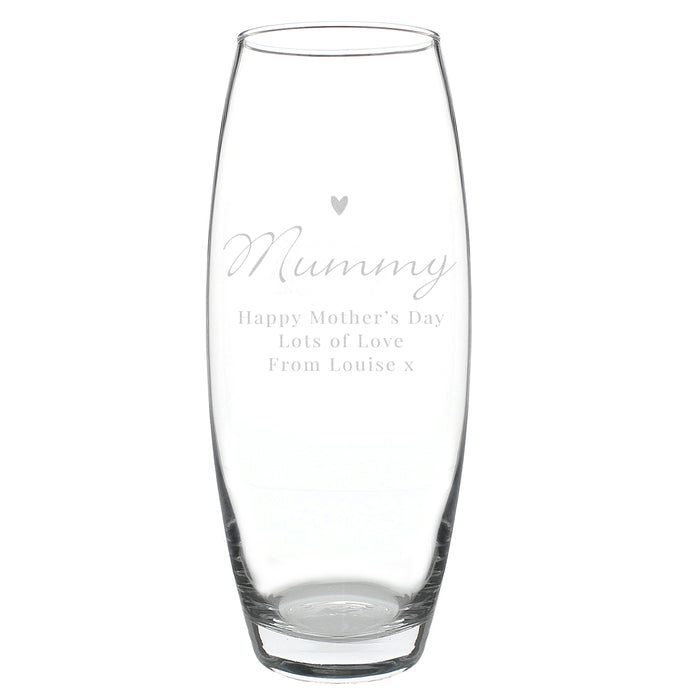 Personalised Love Heart Bullet Vase