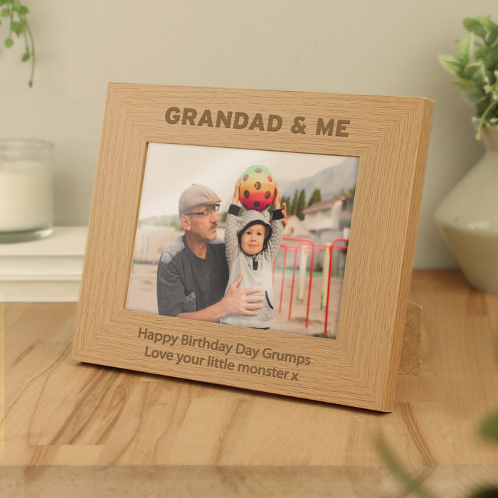 Personalised 5x7 Grandad & Me Photo Frame