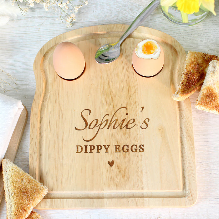 Personalised Heart Egg & Toast Board