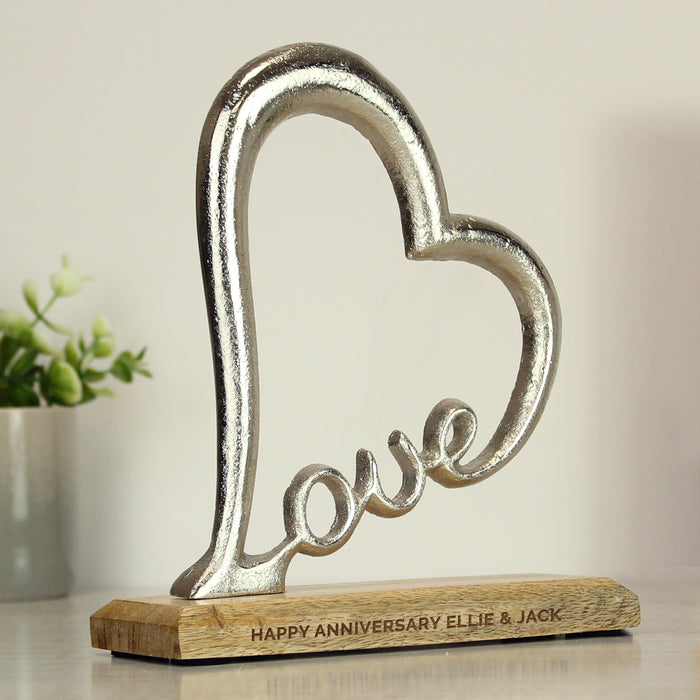 Personalised Love Heart Ornament