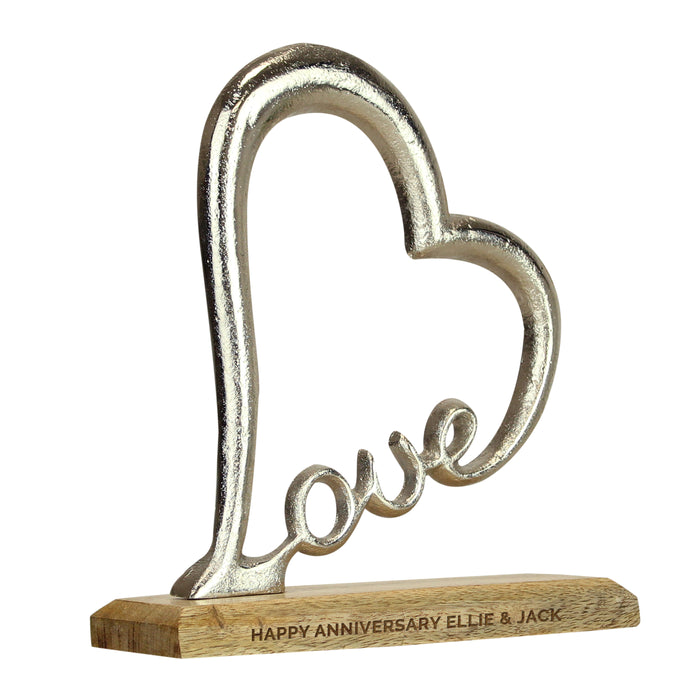 Personalised Love Heart Ornament