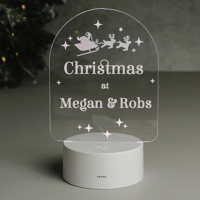 Personalised Free Text Christmas LED Light