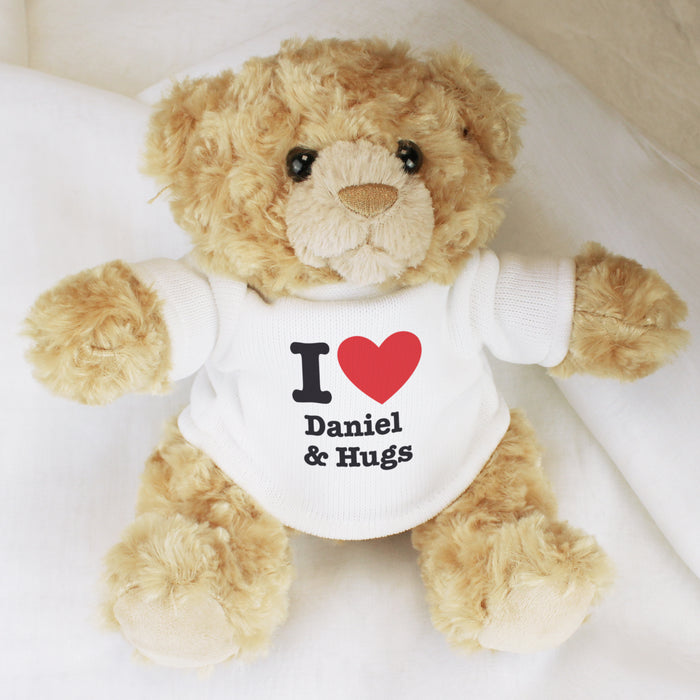 Personalised I Love... Teddy Bear