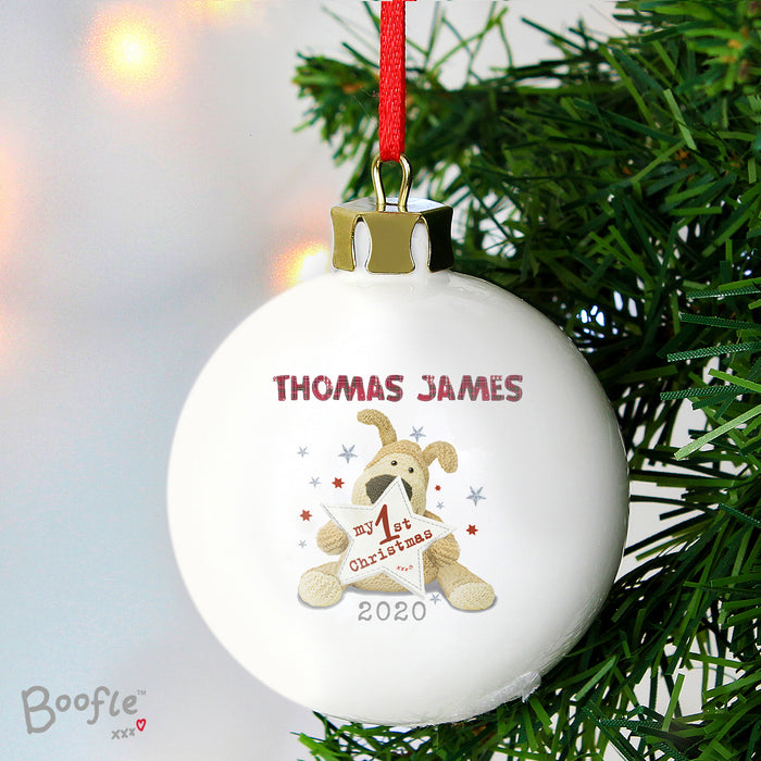 Personalised Boofle My 1st Christmas Bauble - The Gift Cabin UK