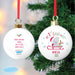 Personalised Tiny Tatty Teddy My 1st Christmas Sleigh Bauble - The Gift Cabin UK