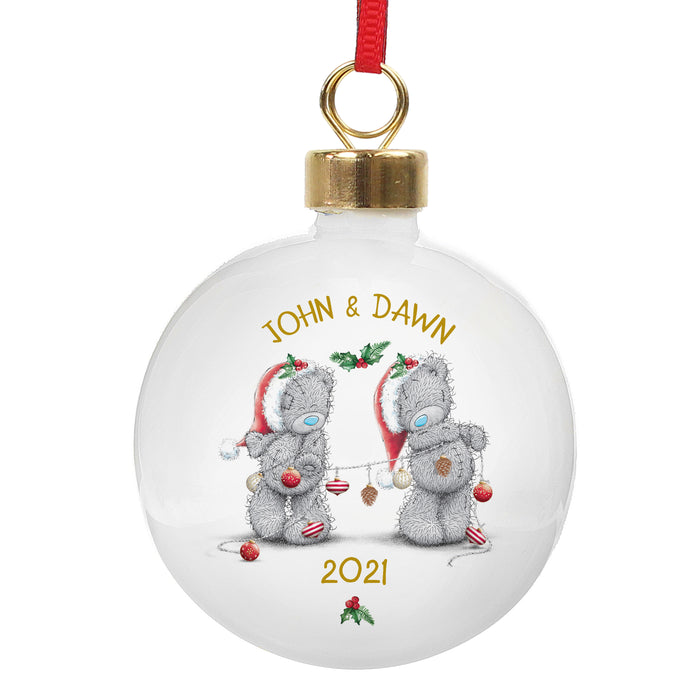 Personalised Me to You Christmas Couple's Bauble - The Gift Cabin UK