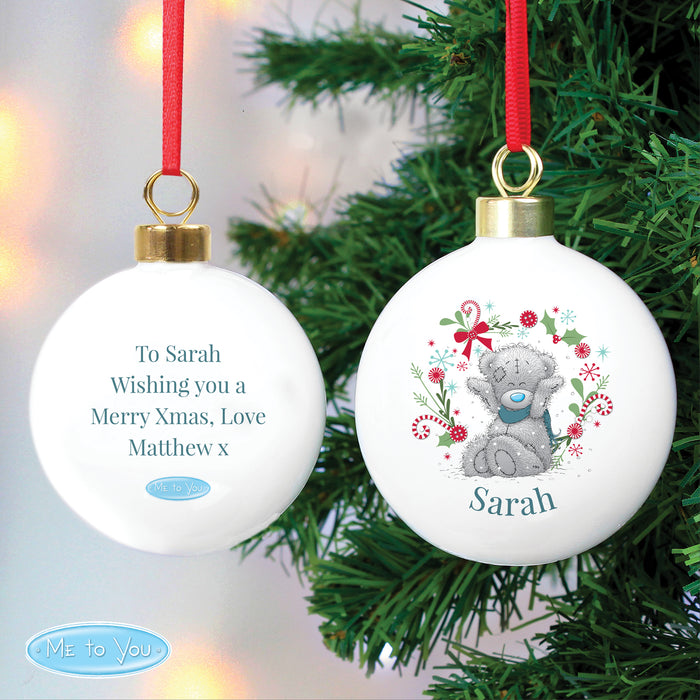 Personalised Me To You For Grandad Dad Christmas Bauble - The Gift Cabin UK