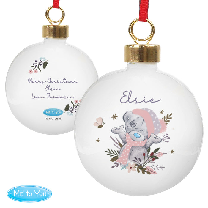 Personalised Me to You Cosy Winter Bauble - The Gift Cabin UK