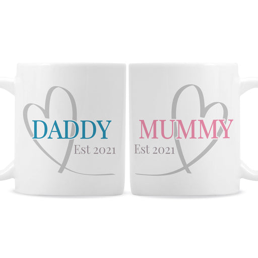 Personalised Mummy & Daddy Mug Set - The Gift Cabin UK