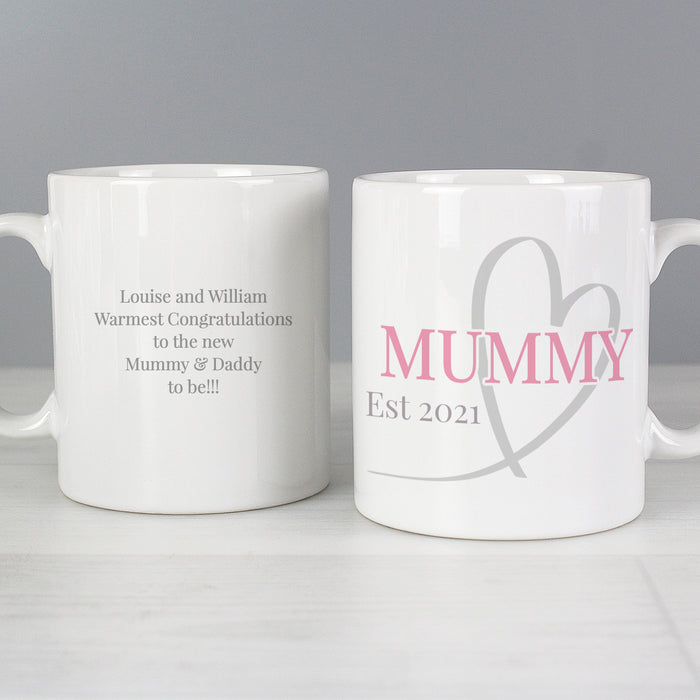 Personalised Mummy & Daddy Mug Set - The Gift Cabin UK