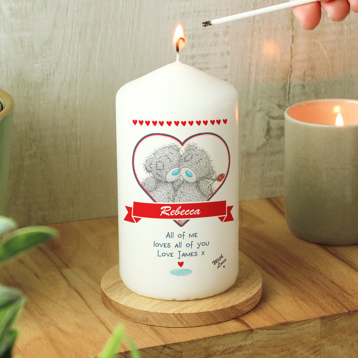 Personalised Me to You Couple Pillar Candle - The Gift Cabin UK