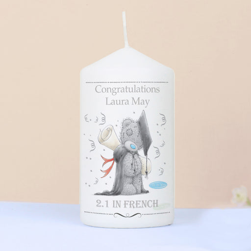 Personalised Me to You Graduation Pillar Candle - The Gift Cabin UK