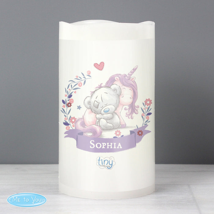 Personalised Tiny Tatty Teddy Unicorn Nightlight LED Candle - The Gift Cabin UK