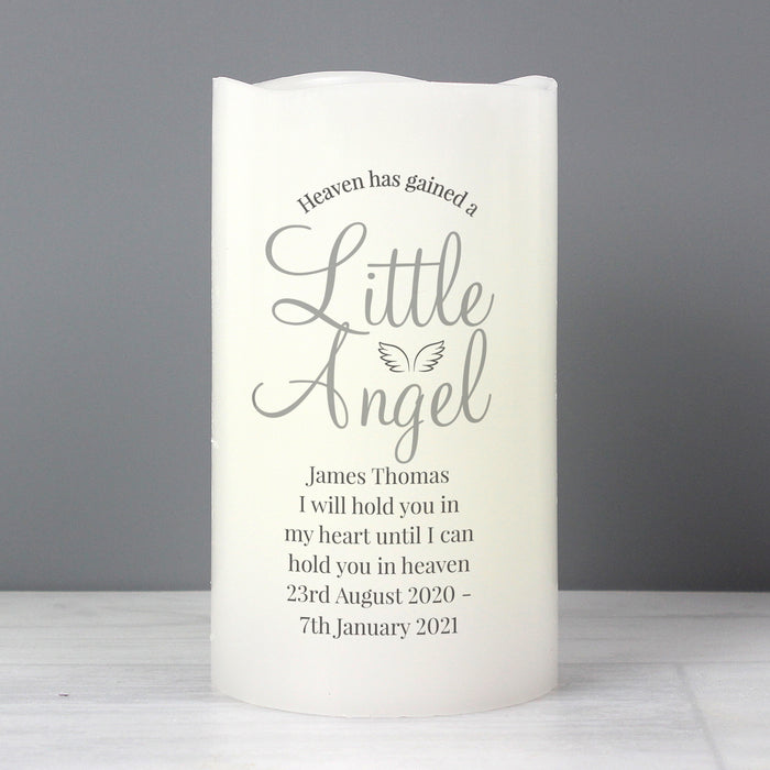 Personalised Little Angel LED Candle