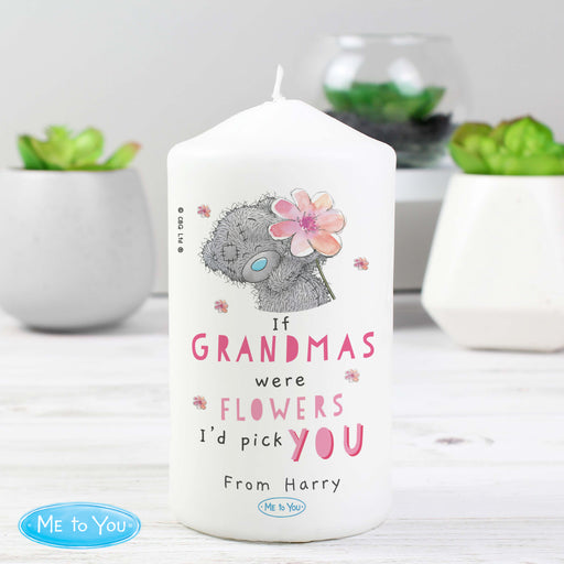 Personalised Me To You If... Were Flowers Pillar Candle - The Gift Cabin UK