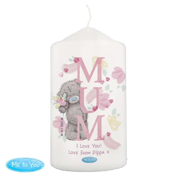 Personalised Me to You MUM Pillar Candle - The Gift Cabin UK