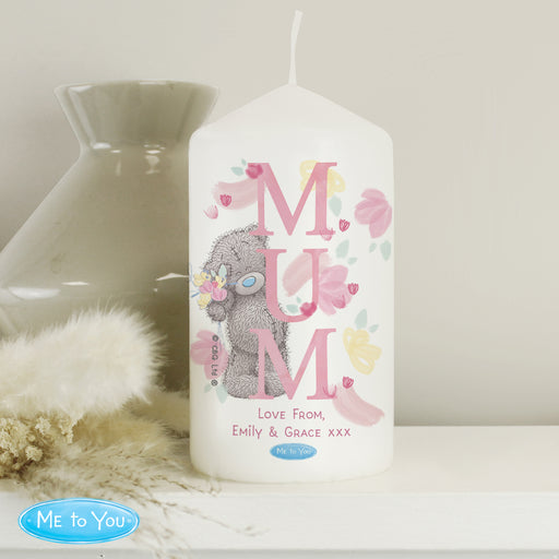 Personalised Me to You MUM Pillar Candle - The Gift Cabin UK