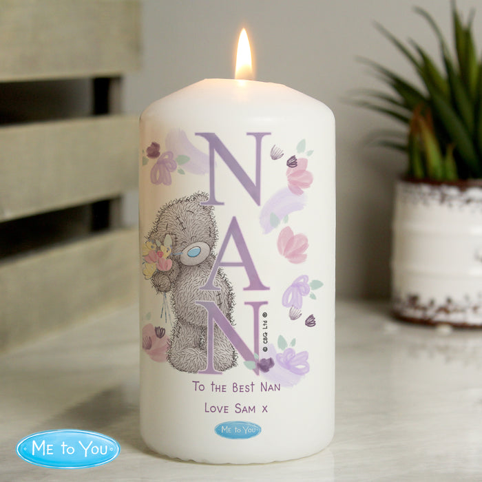 Personalised Me to You NAN Pillar Candle - The Gift Cabin UK