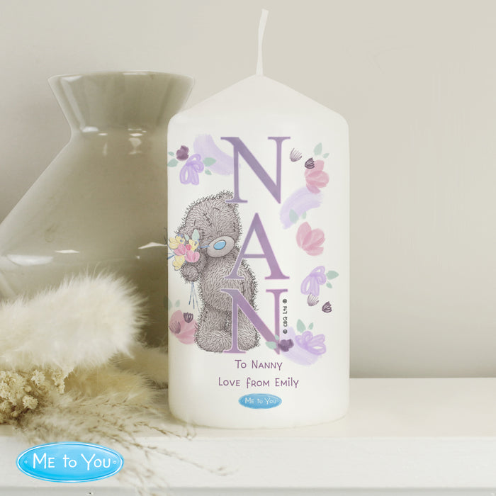 Personalised Me to You NAN Pillar Candle - The Gift Cabin UK