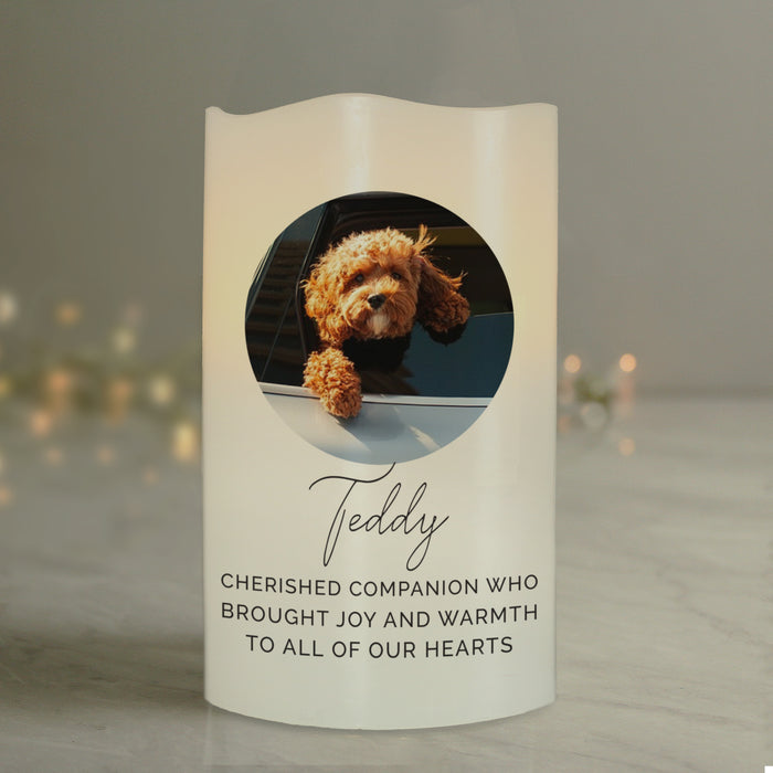 Personalised Photo Upload LED Candle