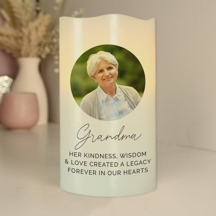 Personalised Photo Upload LED Candle