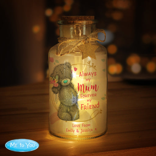 Personalised Me To You Forever My Friend LED Glass Jar - The Gift Cabin UK