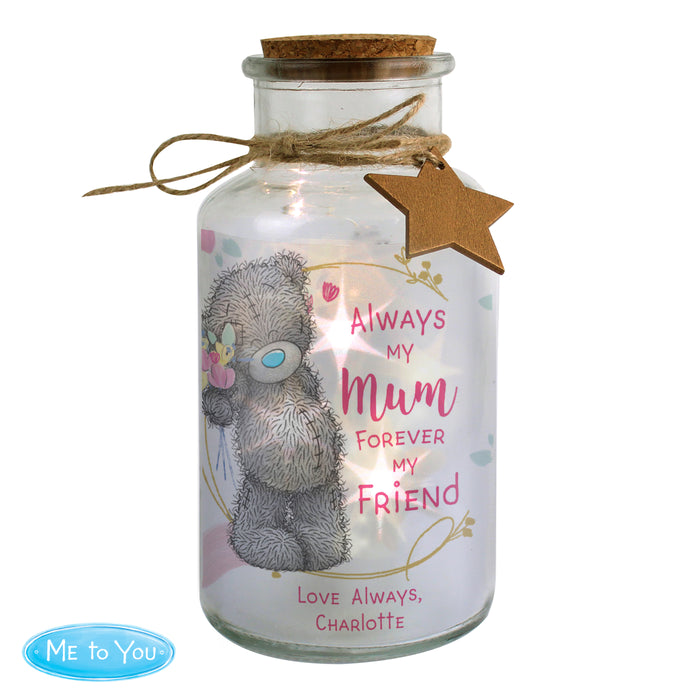 Personalised Me To You Forever My Friend LED Glass Jar - The Gift Cabin UK