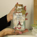 Personalised Gonk Christmas Scene LED Glass Jar - The Gift Cabin UK