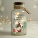 Personalised Gonk Christmas Scene LED Glass Jar - The Gift Cabin UK