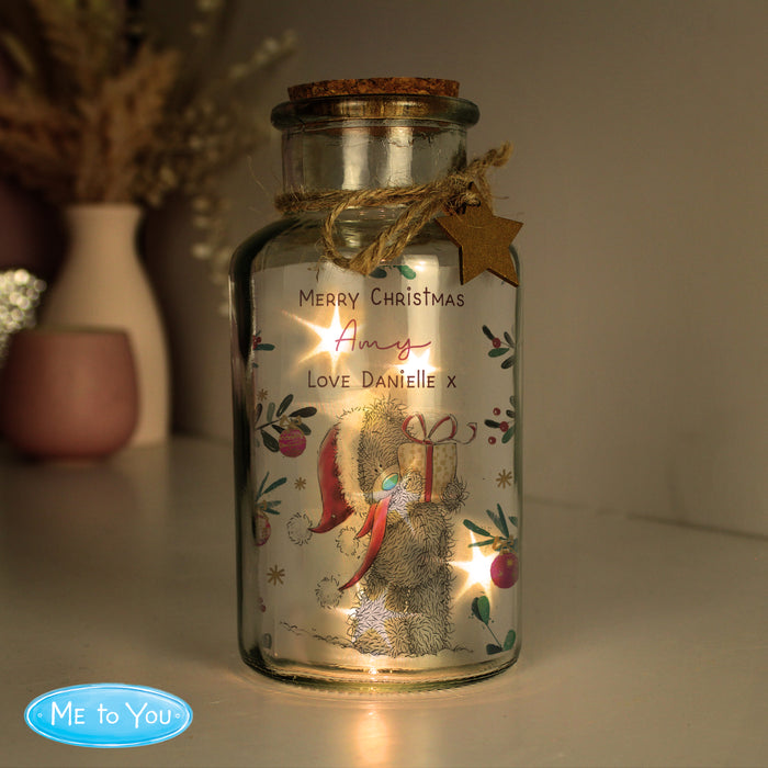 Personalised Me to You Cosy Winter Led Jar - The Gift Cabin UK