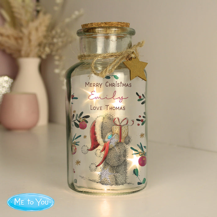 Personalised Me to You Cosy Winter Led Jar - The Gift Cabin UK