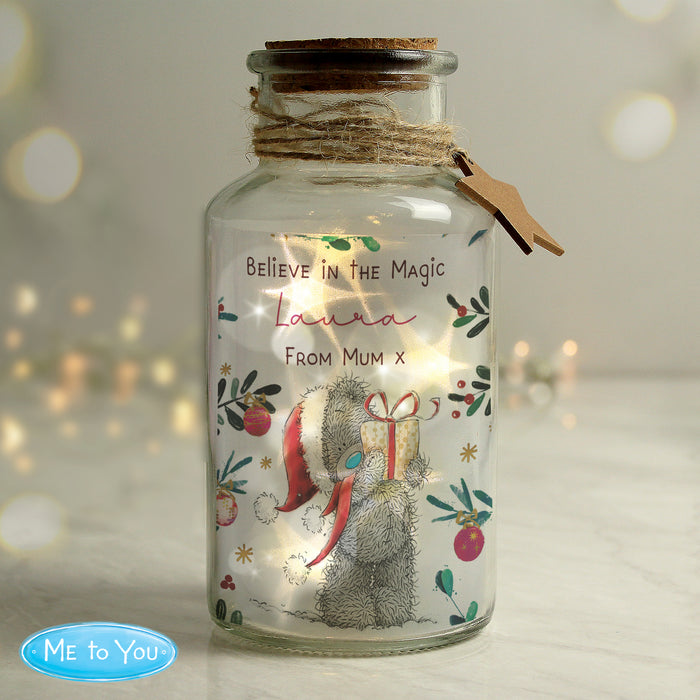 Personalised Me to You Cosy Winter Led Jar - The Gift Cabin UK